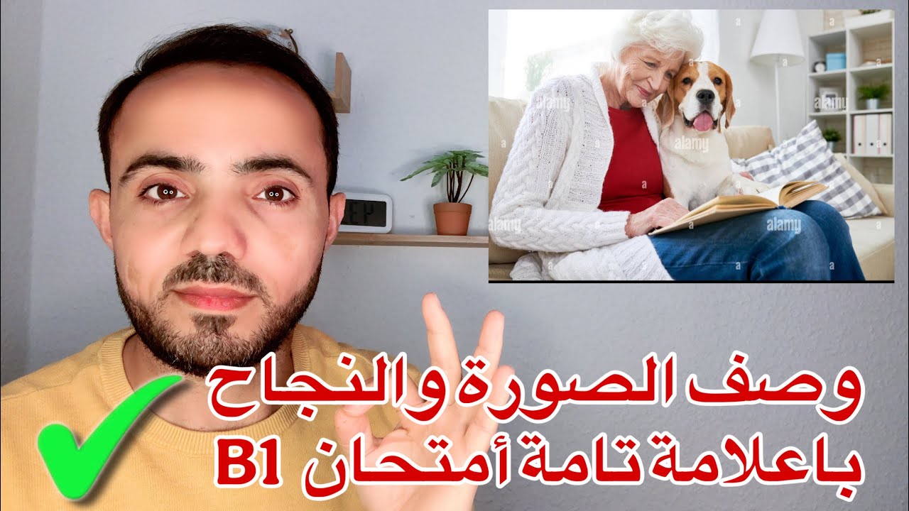 (4) وصف الصورة والنجاح باعلامة تامة إمتحان B1