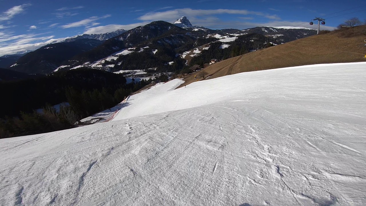 Kronplatz Piculin Black route no. 45 in 4K - February 2020