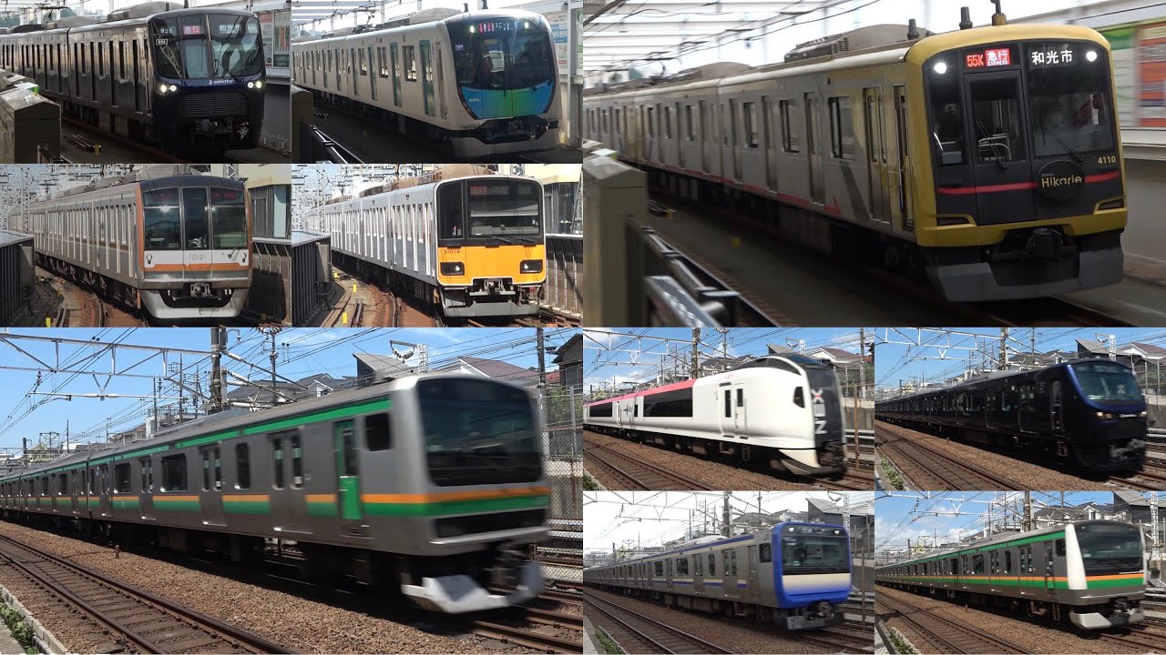 【東京横浜を全力走行！】東急東横線vsJR湘南新宿ライン+α 大迫力の高速通過集
