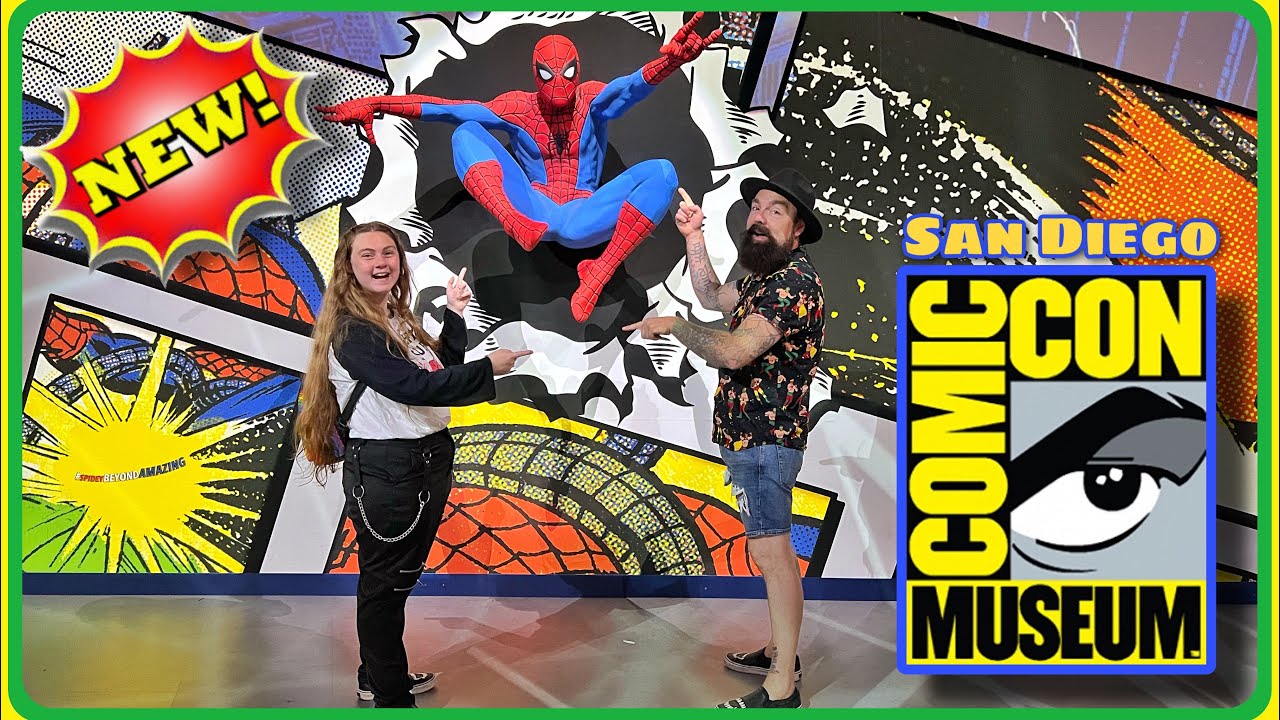 NEW Comic-Con Museum in San Diego’s Balboa Park! Spider-Man, Rocketeer,PAC-MAN, DC Exhibits & merch