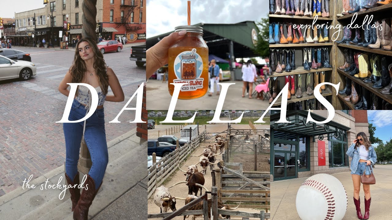 in texas! | dallas farmer's market, fort worth stockyards, mental health chat, reunited with M
