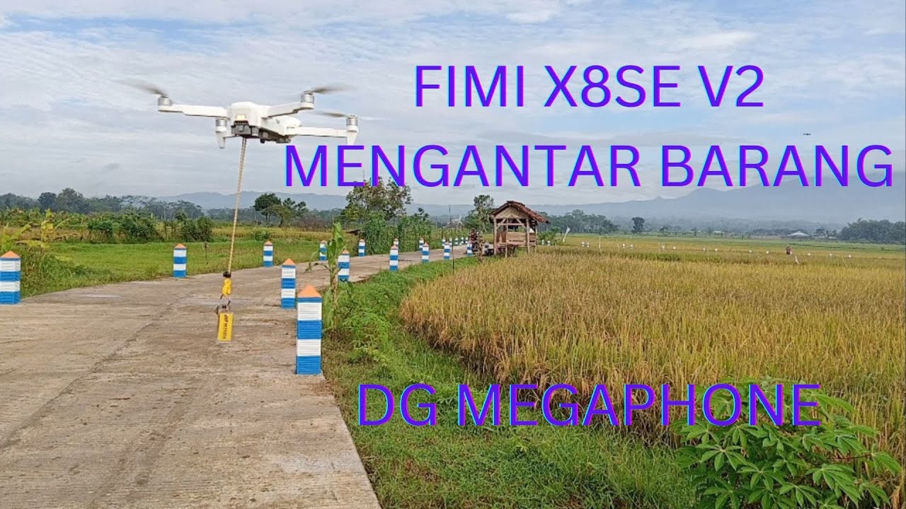 Bisa tuk ngantar barang Drone FIMI 8SE V2 lebih komplit dibantu megaphone