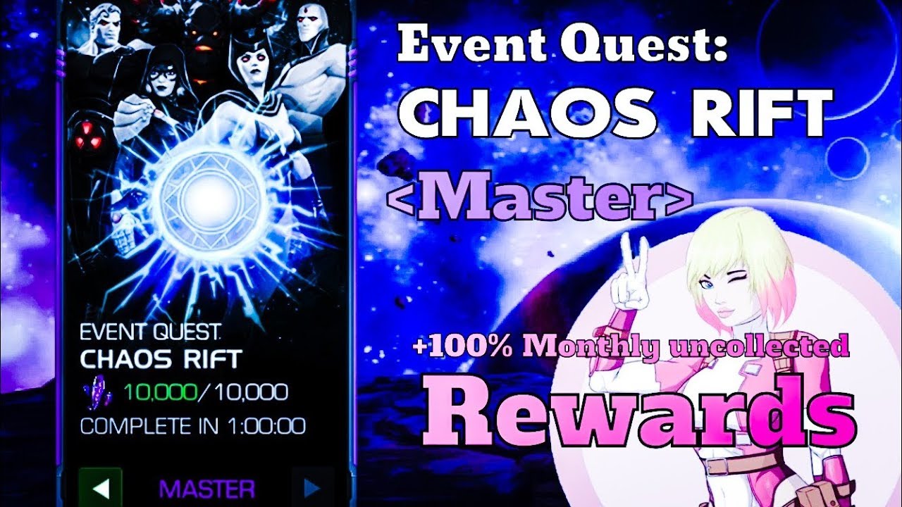 Chaos Rift Tier 4 (Master) and 100% Monthly Uncollected Rewards - MCoC (Music Issues)