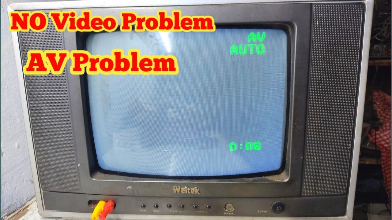 Video Problem Repair In CRT TV || AV Fault Repair In China Tv
