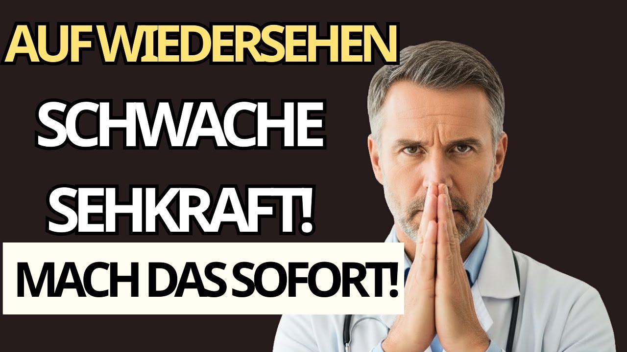 SENIOREN, nachlassende Sehkraft? Machen Sie DIESE 3 Tricks, um sie SCHNELL zu verbessern