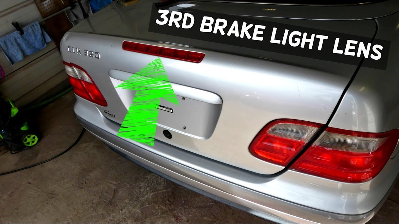 MERCEDES W208 CLK Third Brake Light Lens Removal Replacement Lens