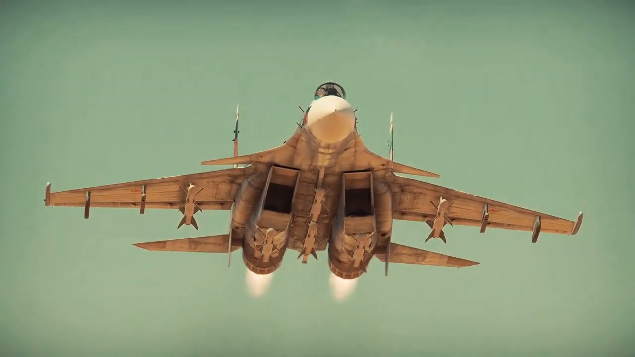 SU-33. War Thunder. Clip