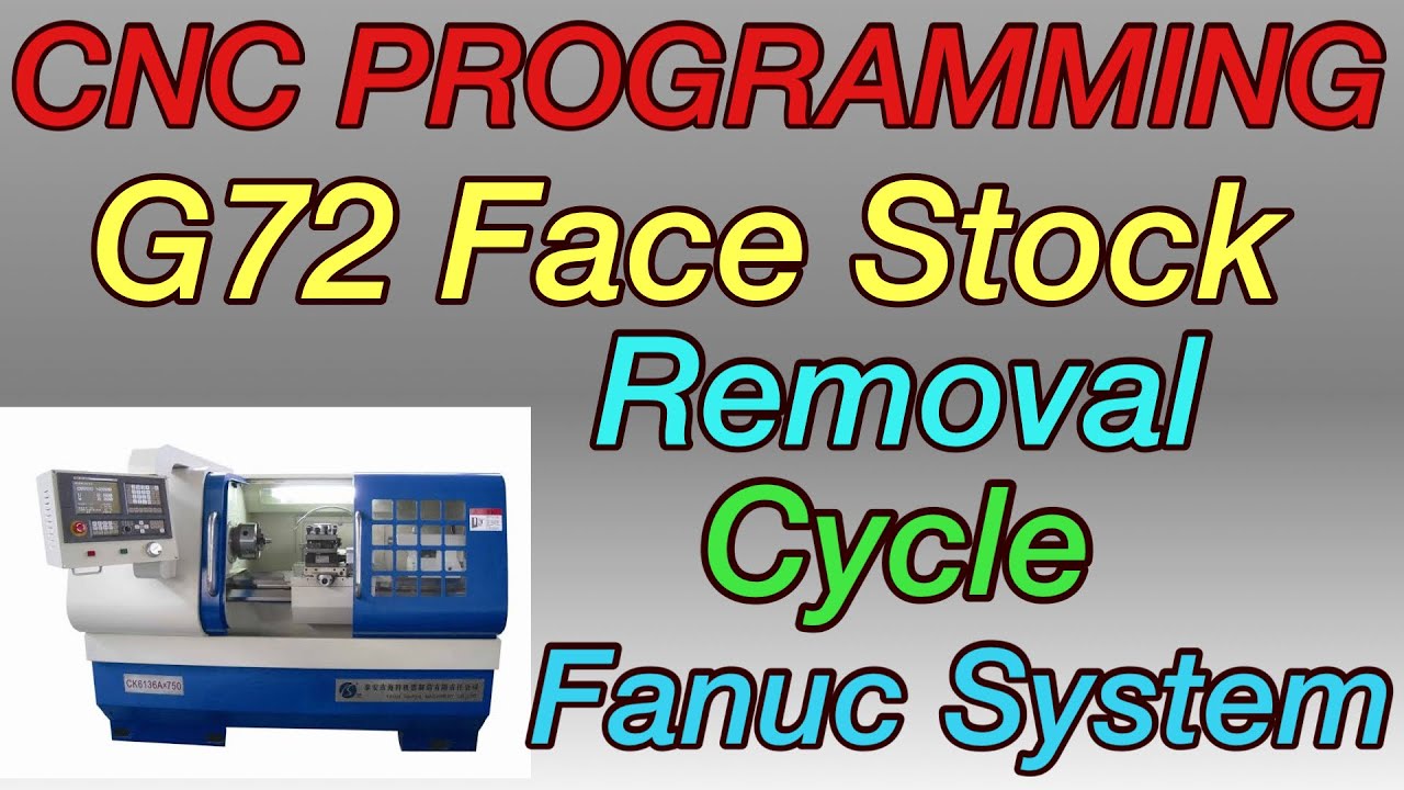 CNC PROGRAMMING- G72 Face Stock Removal Cycle in Fanuc System.G72 Face Stock Cycle In Fanuc Control.