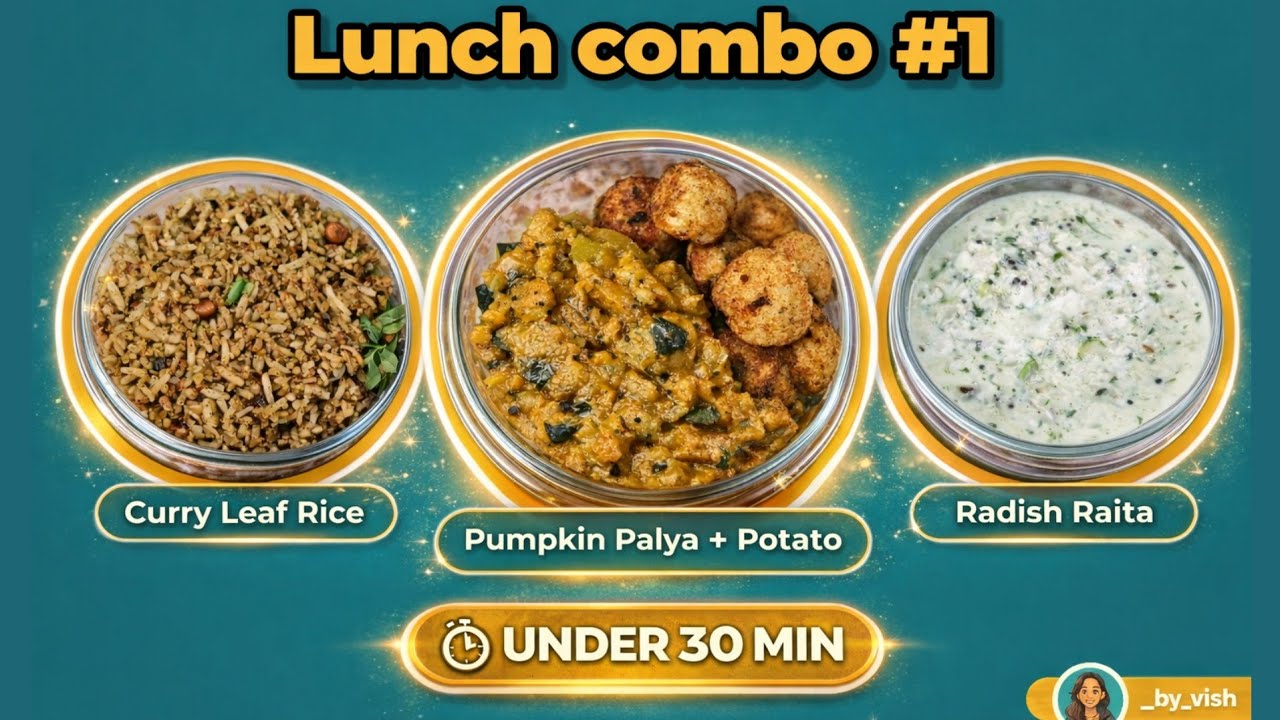 Everything under 30mins! One pot Lunch combo #1