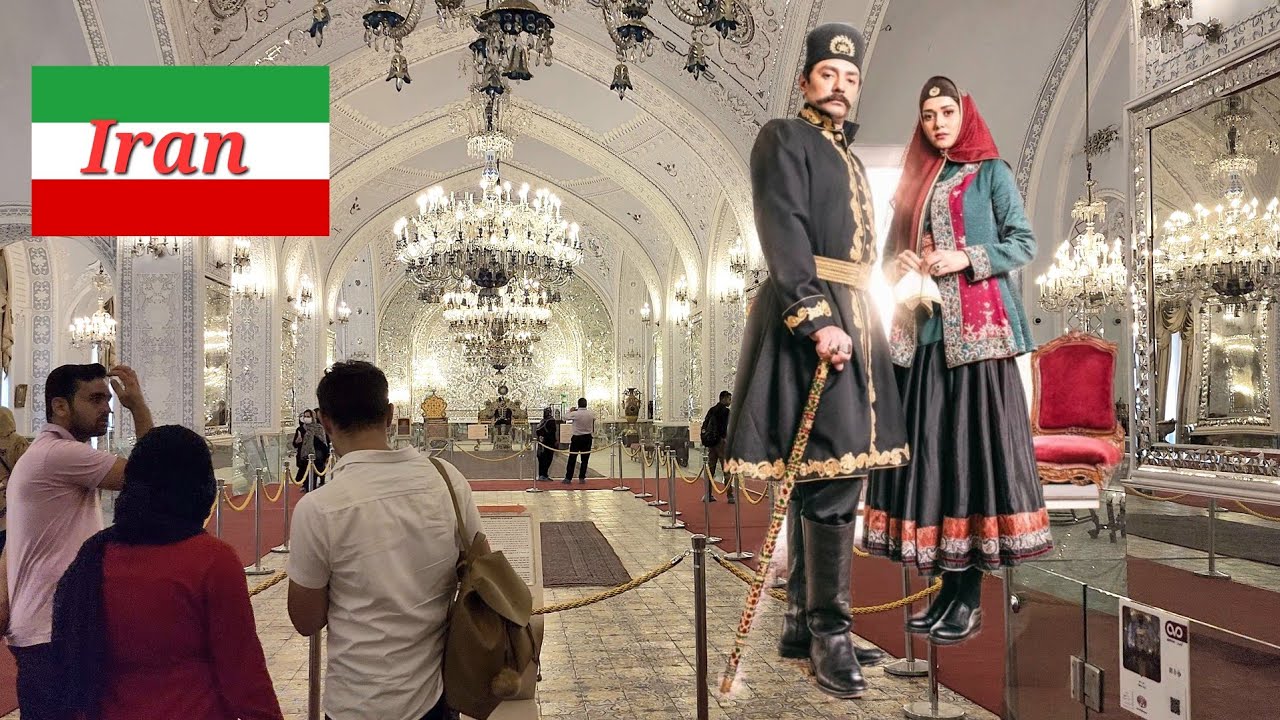 Visiting Golenstan palace Tehran Iran 4k کاخ گلستان