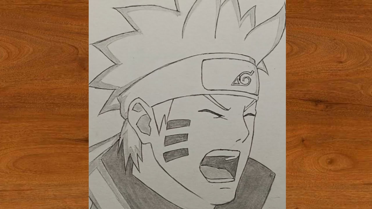 Cara menggambar Naruto kyubi mode mudah