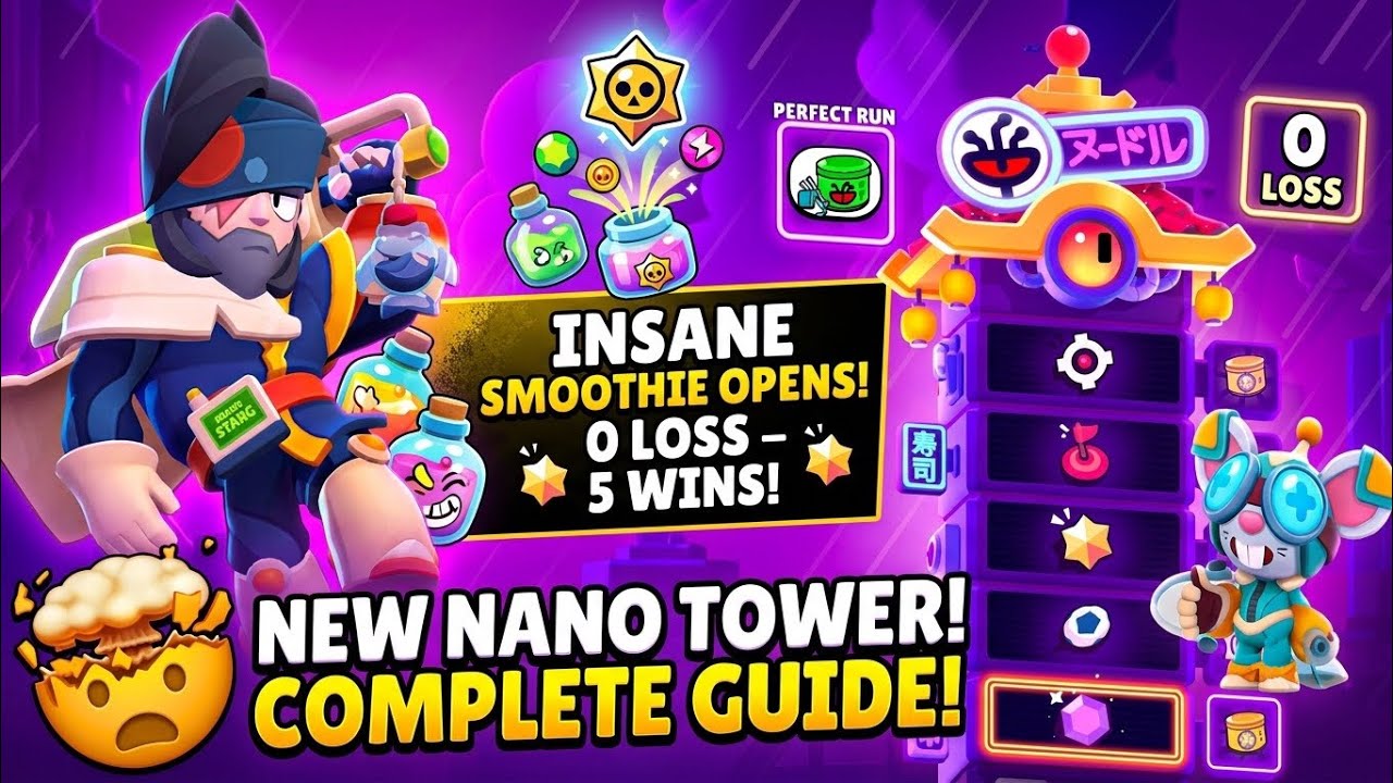 Brawl Stars: Nano Tower I Cleared All 5 Floors With Perfect Run Easy Wins Must Watch!