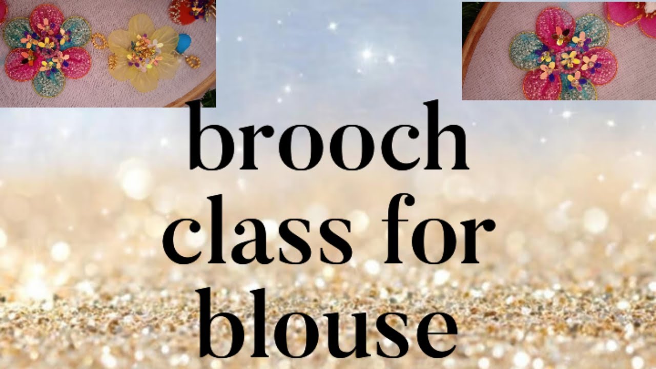 Brooch class in tamil./#brooches #broochesclass
