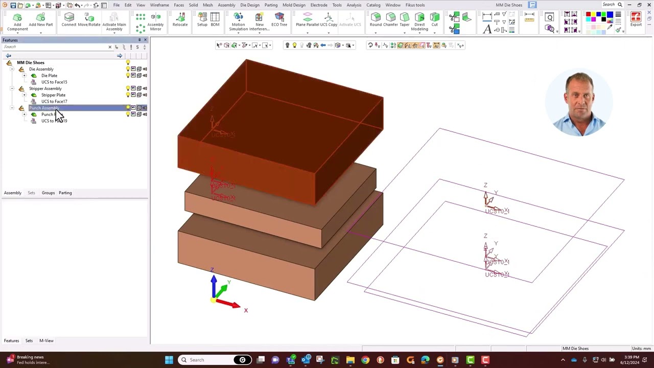 Create a Die Set #1-Tutorial-DIE Design Video Series Cimatron