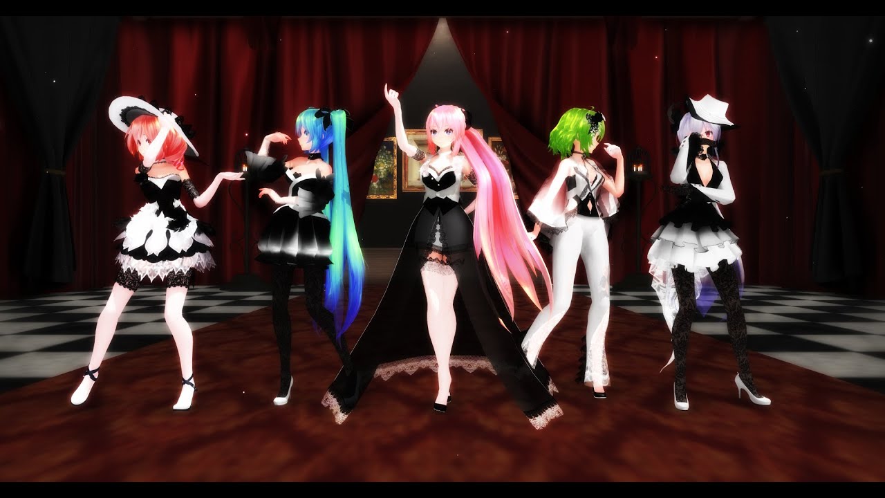 【MMD/4K】ガチ百合の女王【Tda式Miku, GUMI, Luka, Haku, Teto】