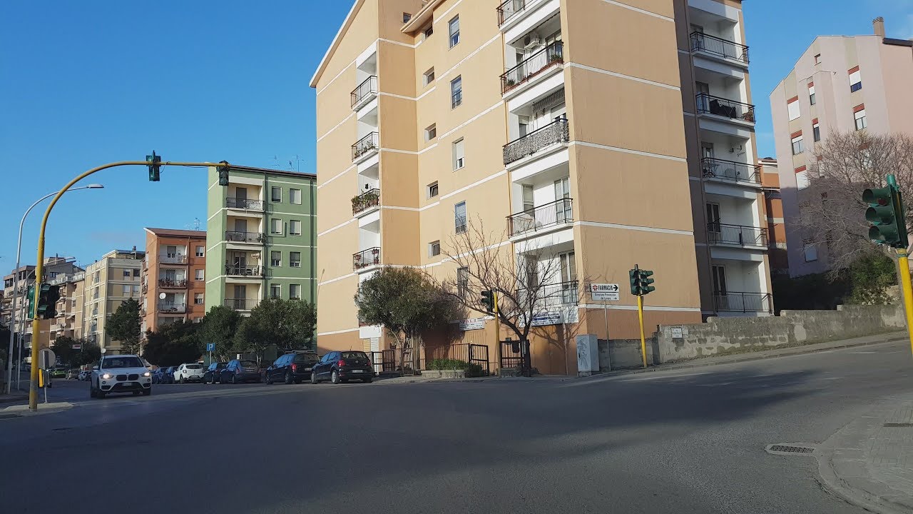Driving in Sardinia / Sardegna . Driving in SASSARI. Part two - January 2019