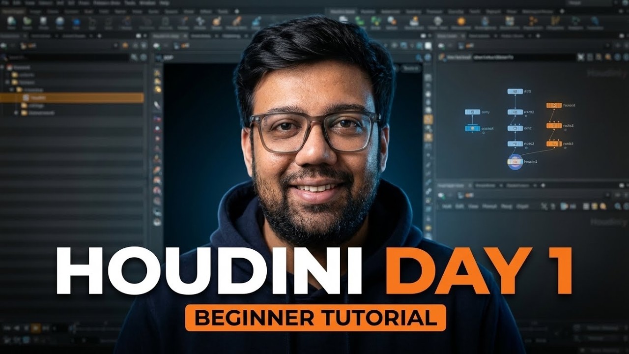 Учебное пособие по Houdini, день 1 &mdash; Основы интерфейса и навигации, 20-дневная серия FX