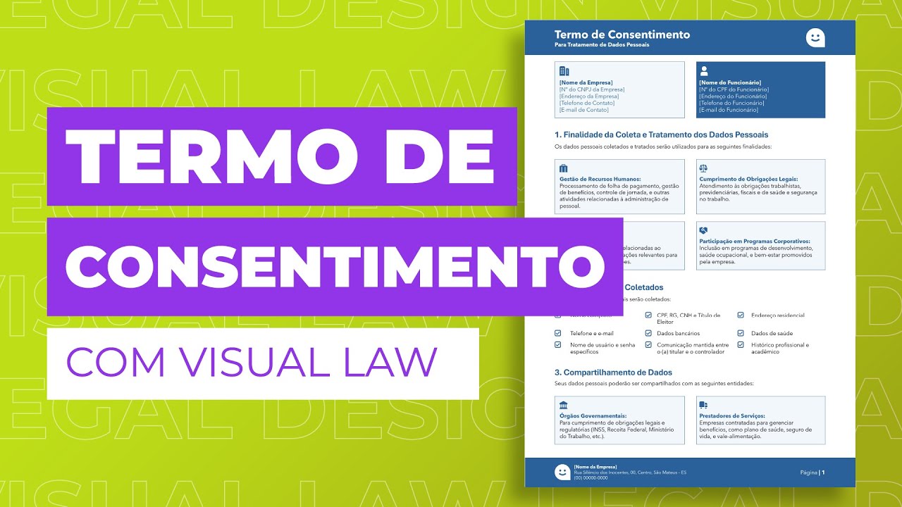 Termo de Consentimento com Visual Law | Passo a Passo