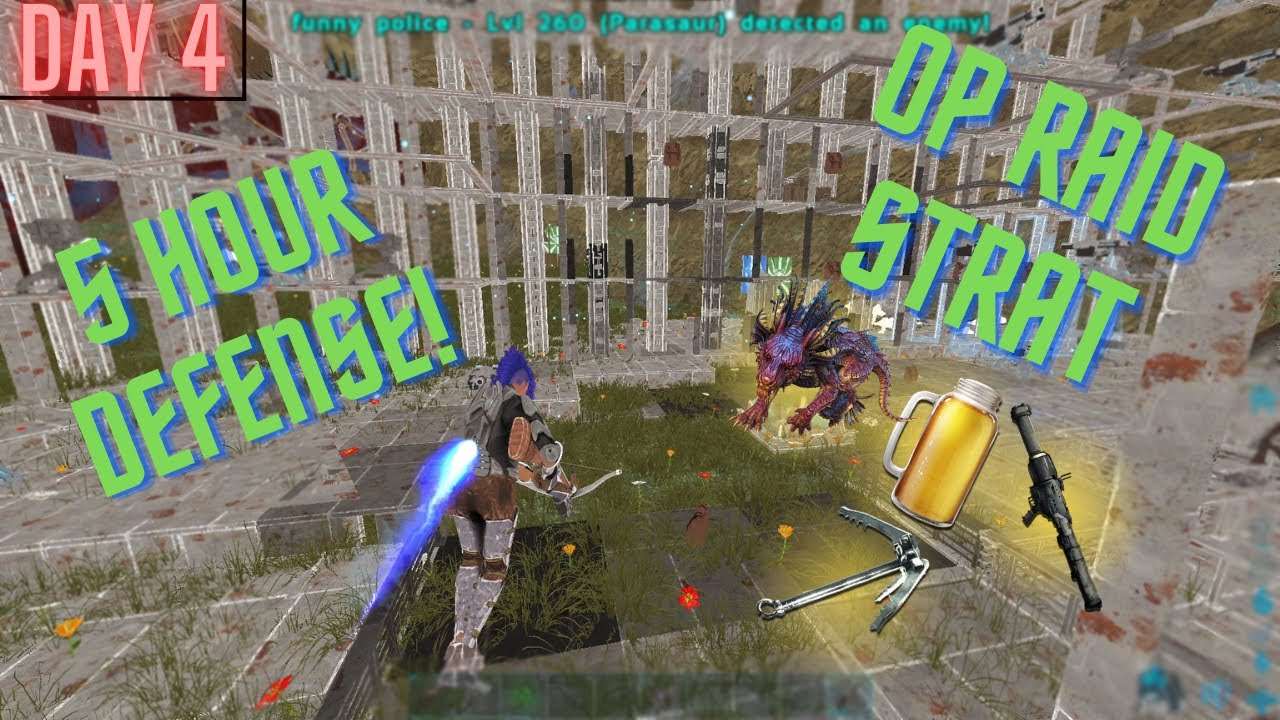 Defending PEARL CAVE for 5 HOURS - Ark Survival Evolved