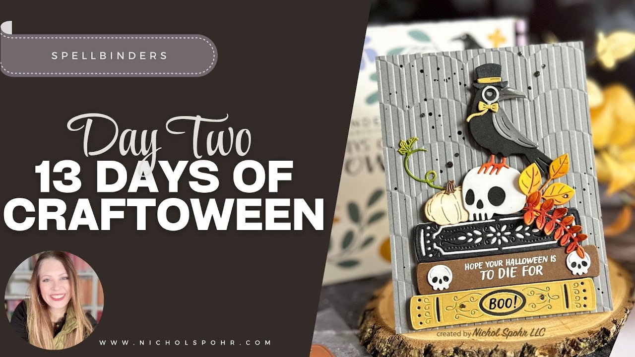 How to Make a Cute Skull and Raven Halloween Card in 10 Minutes!