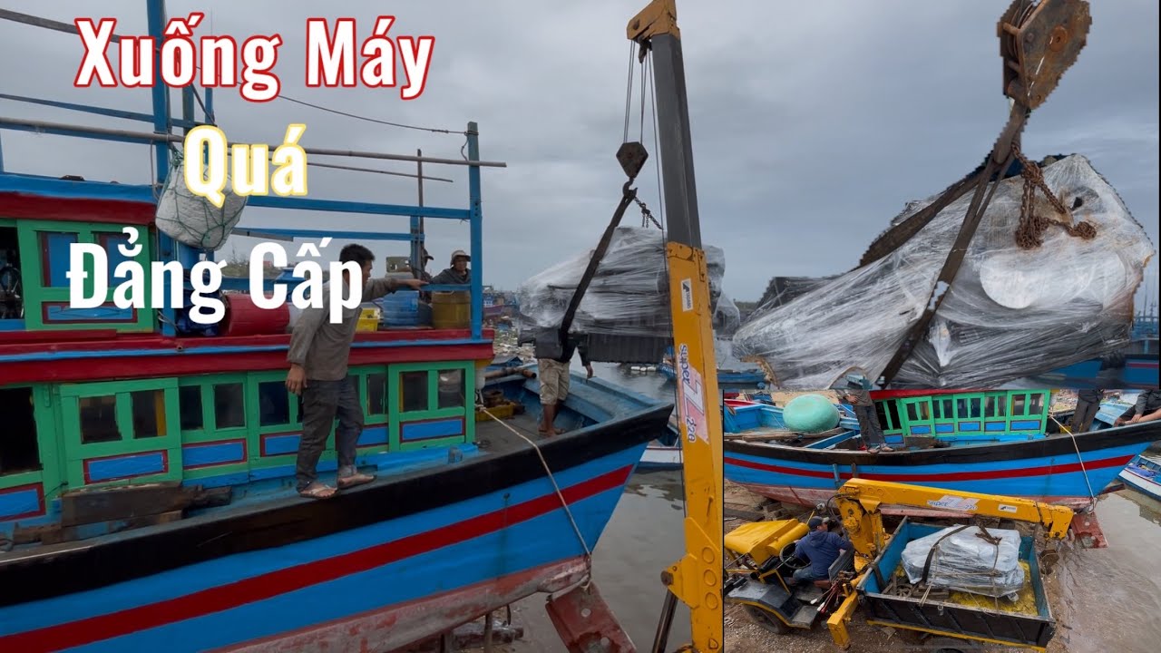 Chiếc Ghe Lưới Ngày Mua Ở Thôn 7 Phú Yên Xuống Máy Chuẩn Bị Cho Mùa Biển Mới - Trai Biển Xứ nẫu