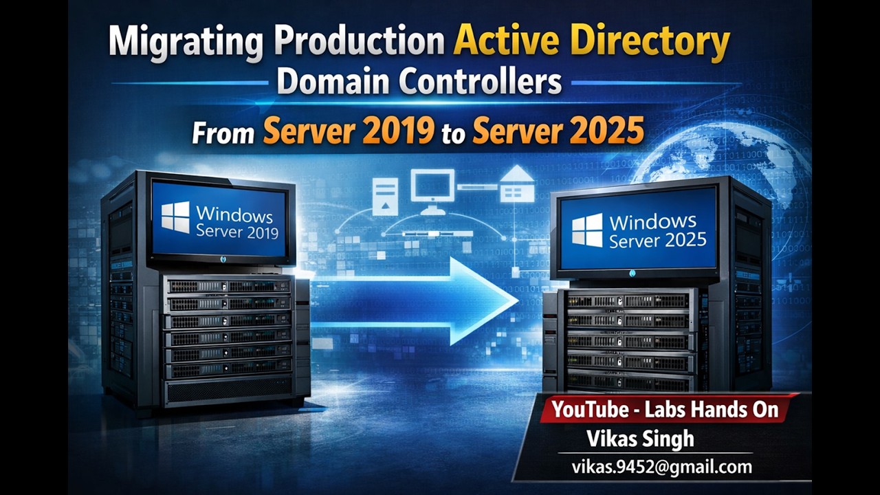 How to Migrate Active Directory from Windows Server 2019 to 2025 | Step-by-Step Production Guide