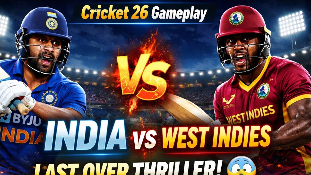 IND vs WI 🇮🇳🌴 | T20 World Cup Match | Cricket 26 Intense Battle