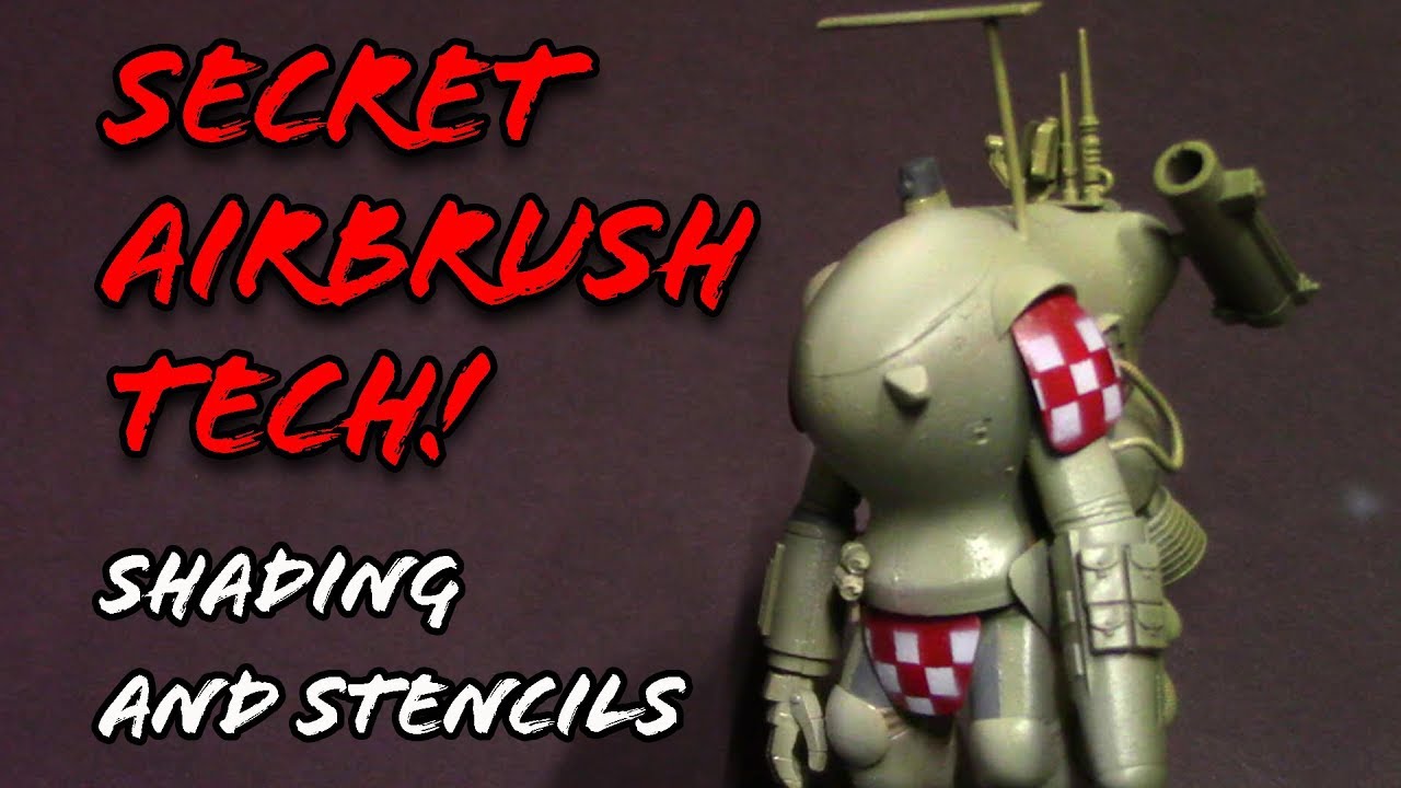Secret Airbrush Tech. Color Modulation and Airbrush Stencils!!