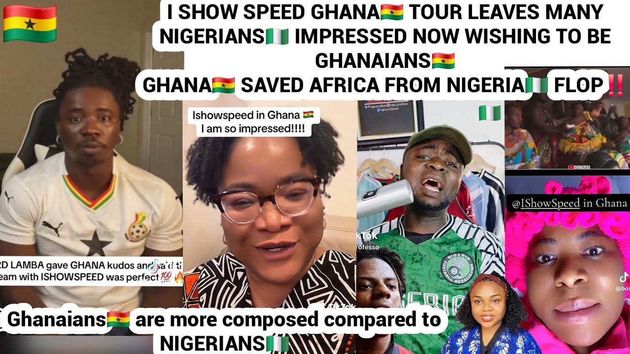 I SHOW SPEED GHANA🇬🇭 TOUR LEAVES MANY NIGERIANS🇳🇬 IMPRESSED NOW WISHING TO BE GHANAIAN🇬🇭