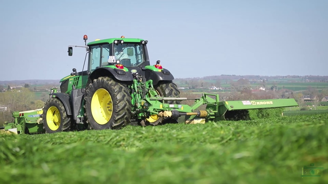 John Deere 6170M I Krone EasyCut 6M I Cuma La Fourragère I Fauche 2017