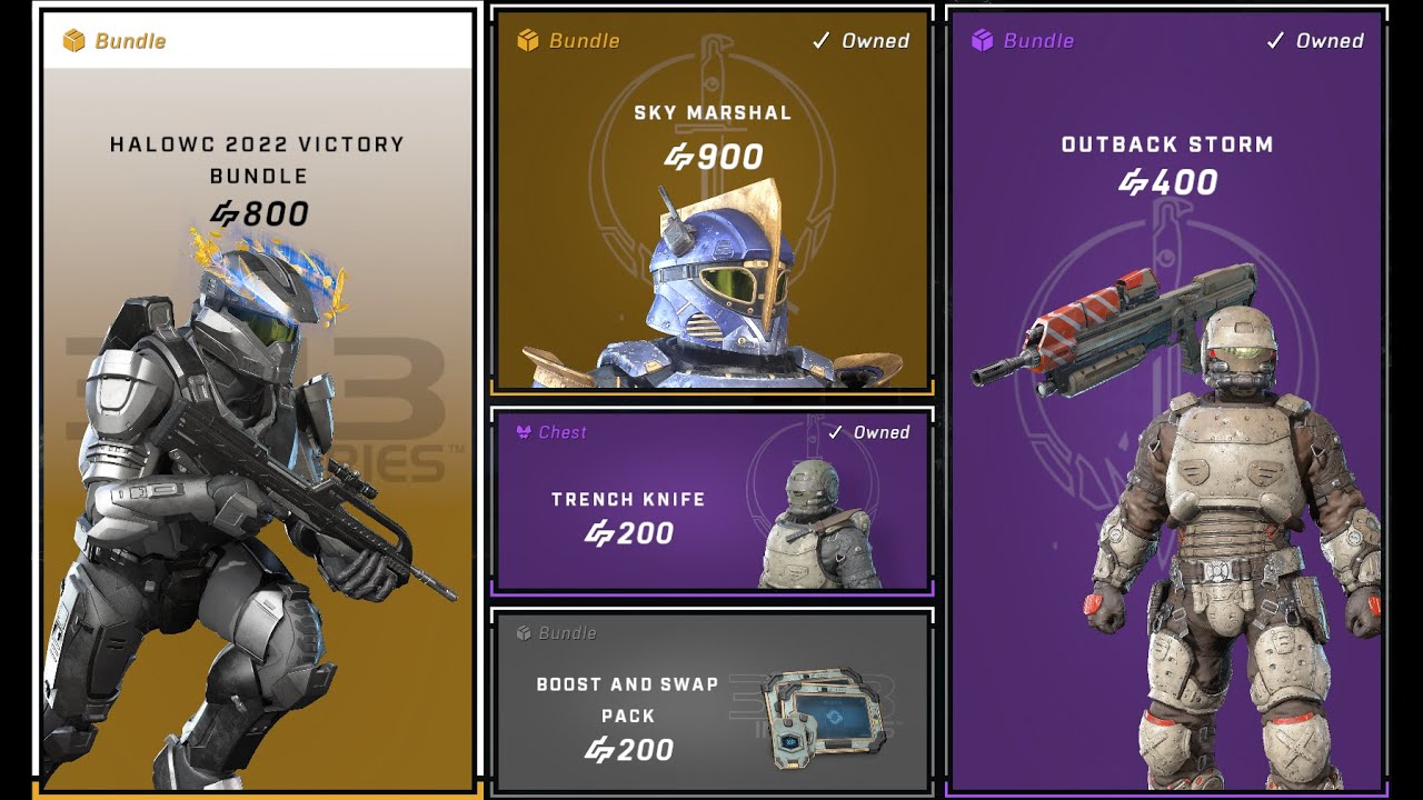 Halo Infinite Shop Update | HaloWC 2022 Victory Bundle 10/23/2022