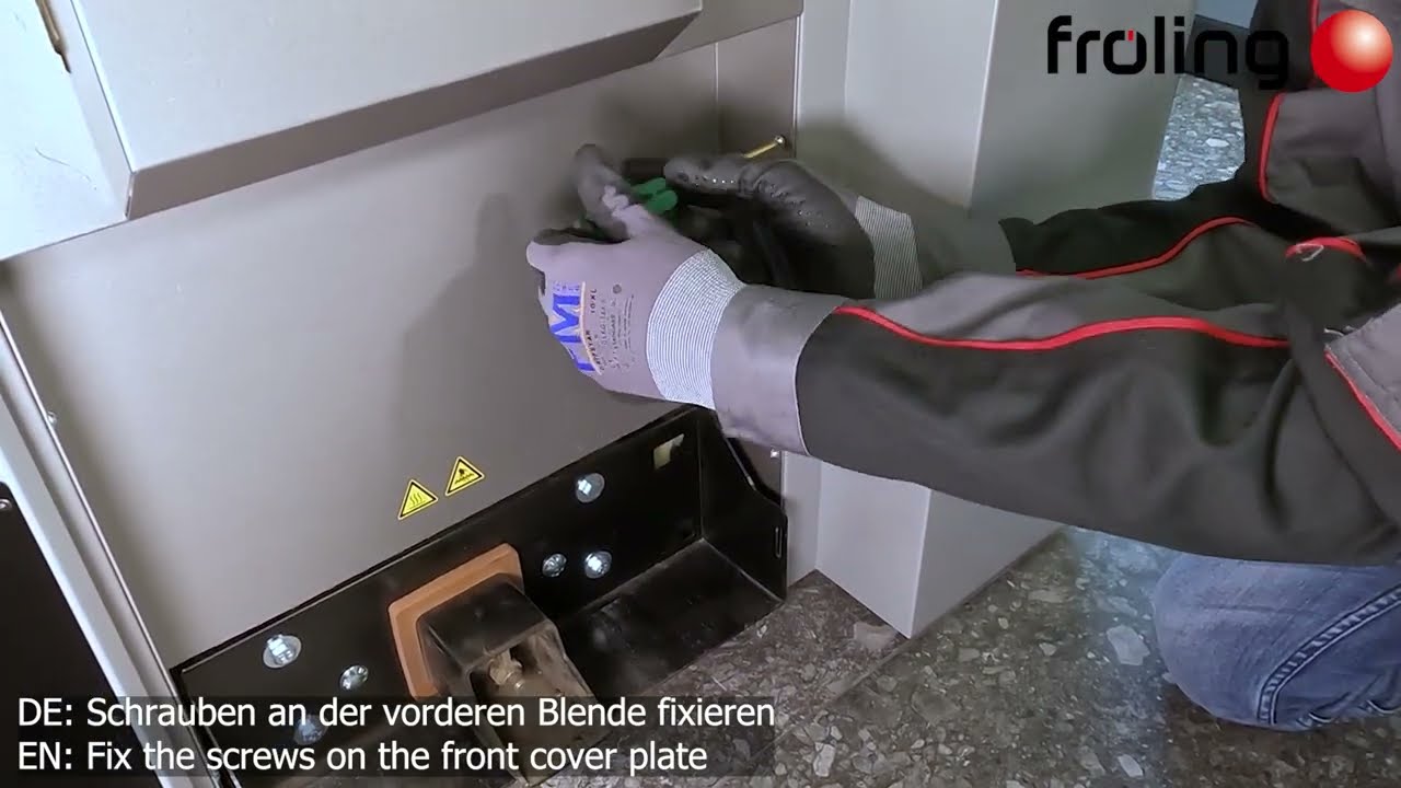 Fröling PE1 Pellet - Verbrennungsrost kontrollieren