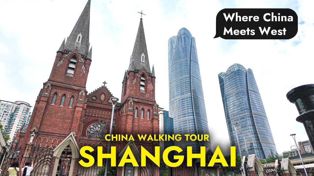 Shanghai Walking Tour: Xujiahui – Where China Meets West [4K/60fps]