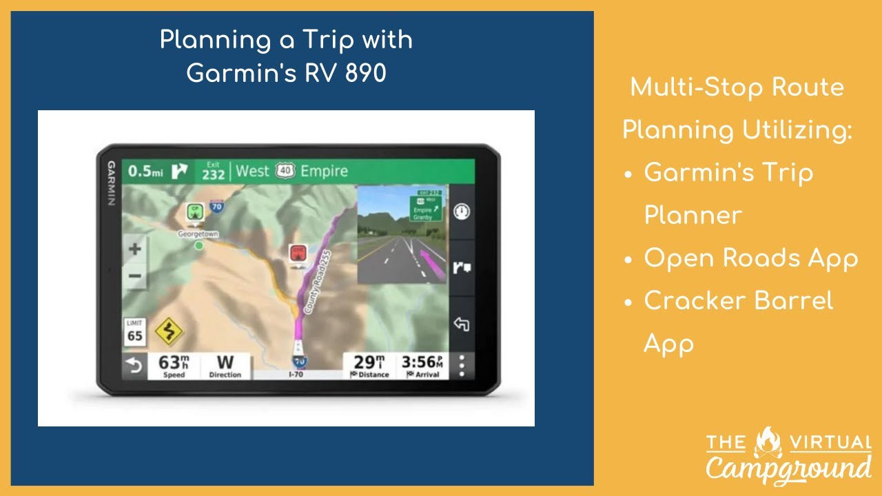 Planning a Multi-Stop Road Trip with the Garmin RV 890 GPS