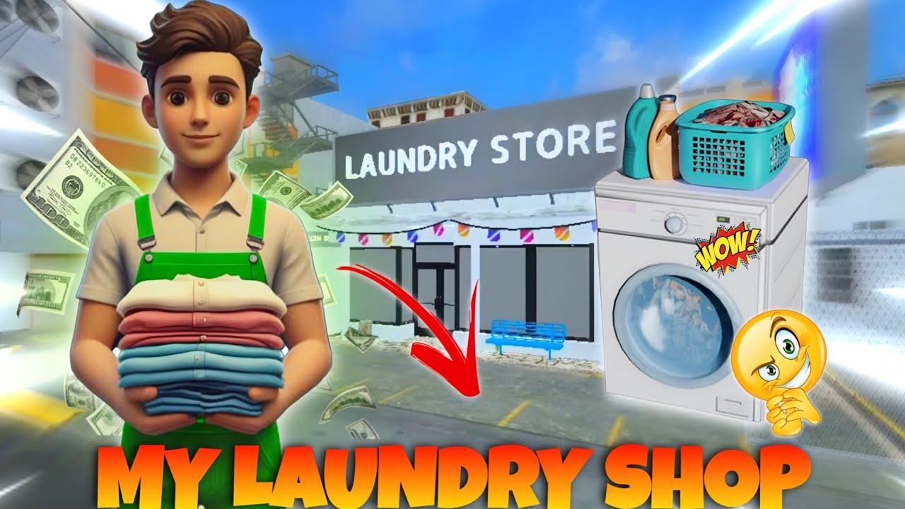 I Opened My Laundry Shop 🔥| LAUNDRY SHOP SIMULATOR 