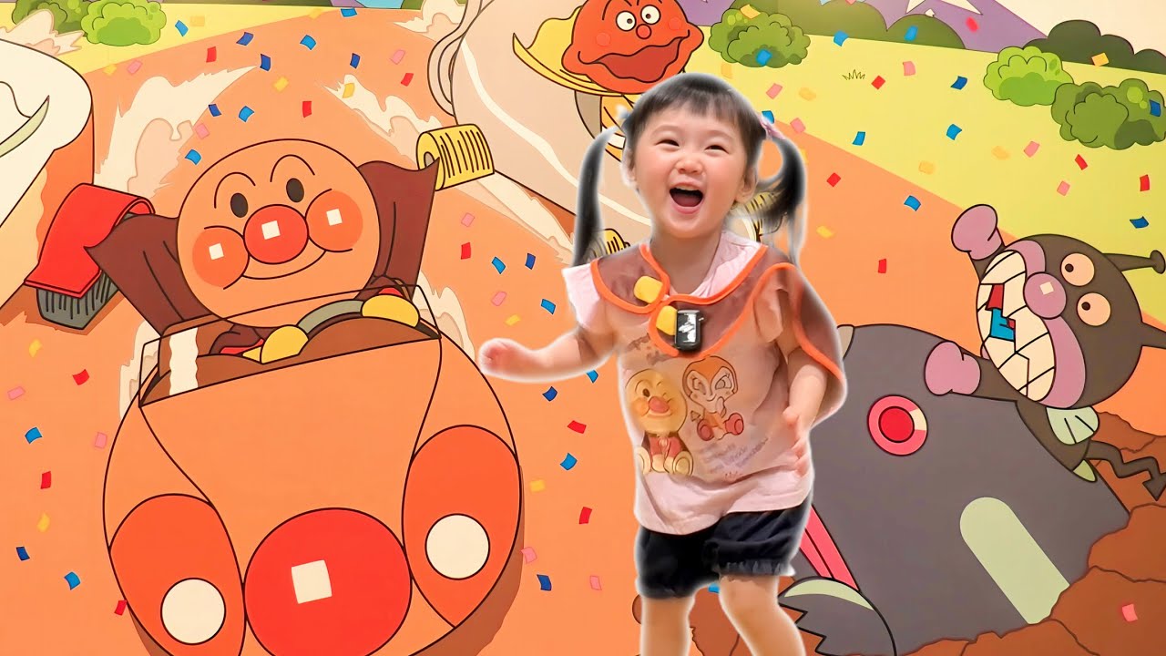 【神戸アンパンマンミュージアム】船長アンパンマンと記念撮影！虹の滑り台＆パン工場体験で大興奮！【アンパンマン】