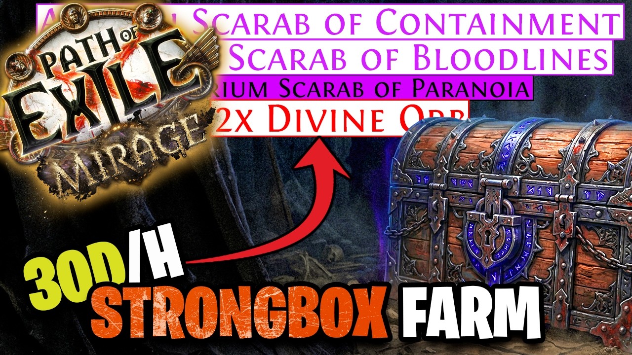 [3.28] Strongbox + Mirage = PRINTING CURRENCY Farm Strategy | Path of Exile Mirage