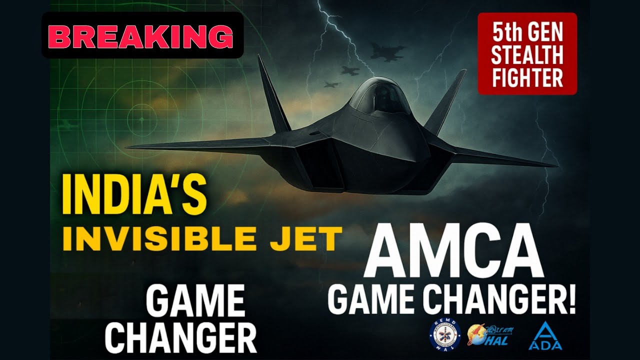 India&rsquo;s Invisible Jet! 🇮🇳 AMCA Stealth Fighter &ndash; A Game Changer in Air Power