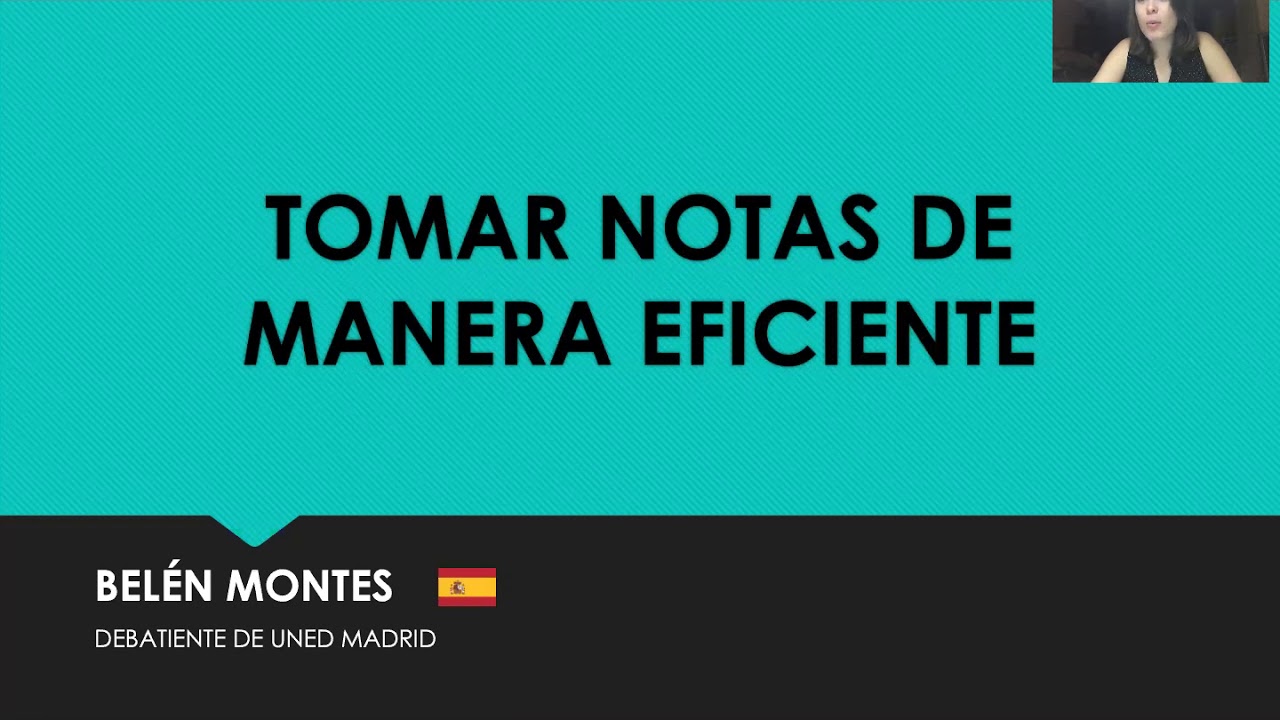 TIJE - mini taller: cómo tomar notas de manera eficiente por Belén Montés