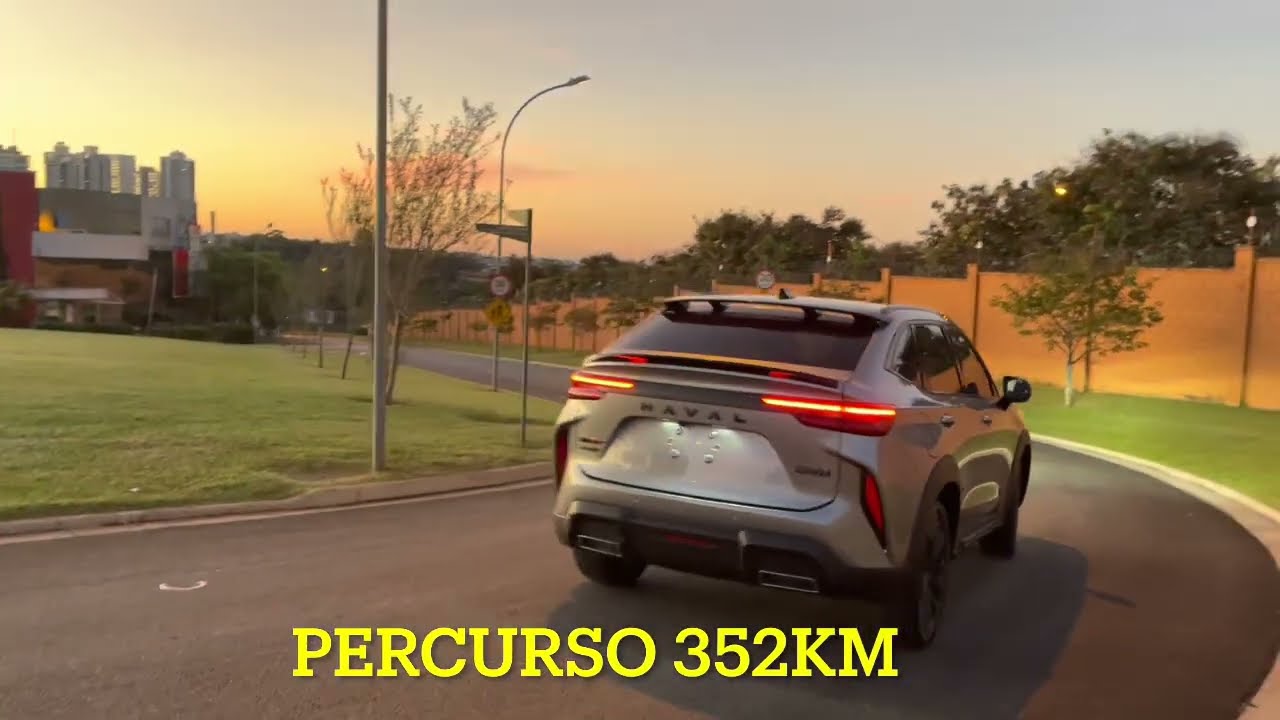 Autonomia e consumo do GWM Haval H6 GT na estrada. Percurso de 353 KM!