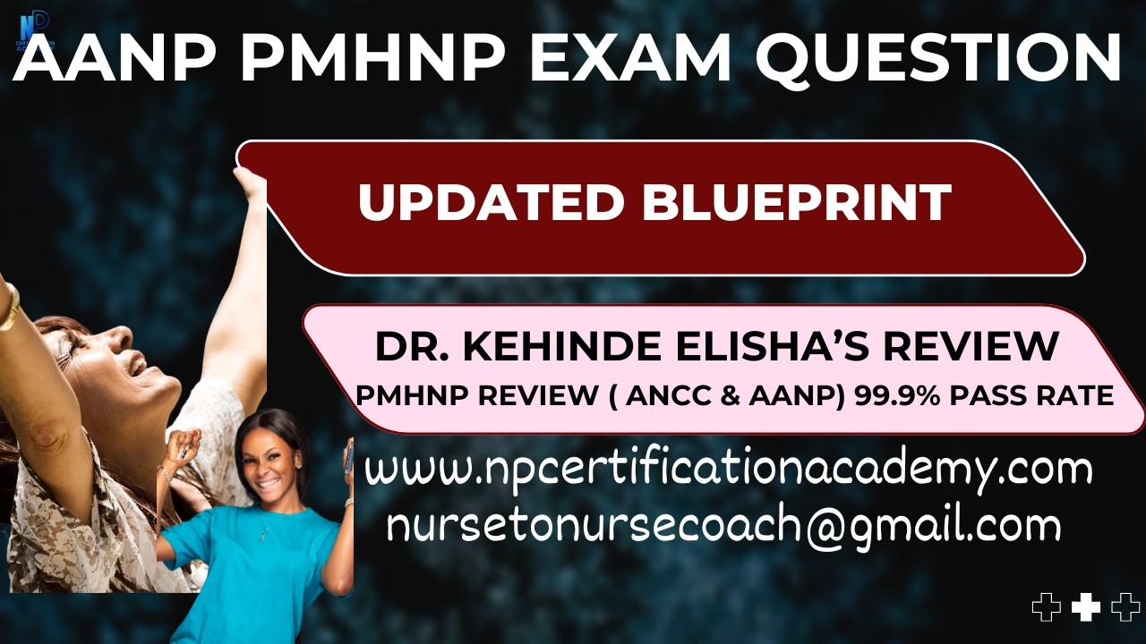 AANP PMHNP Exam Questions ( Common Laboratory Questions and strategies)  by Dr. Kehinde Elisha.