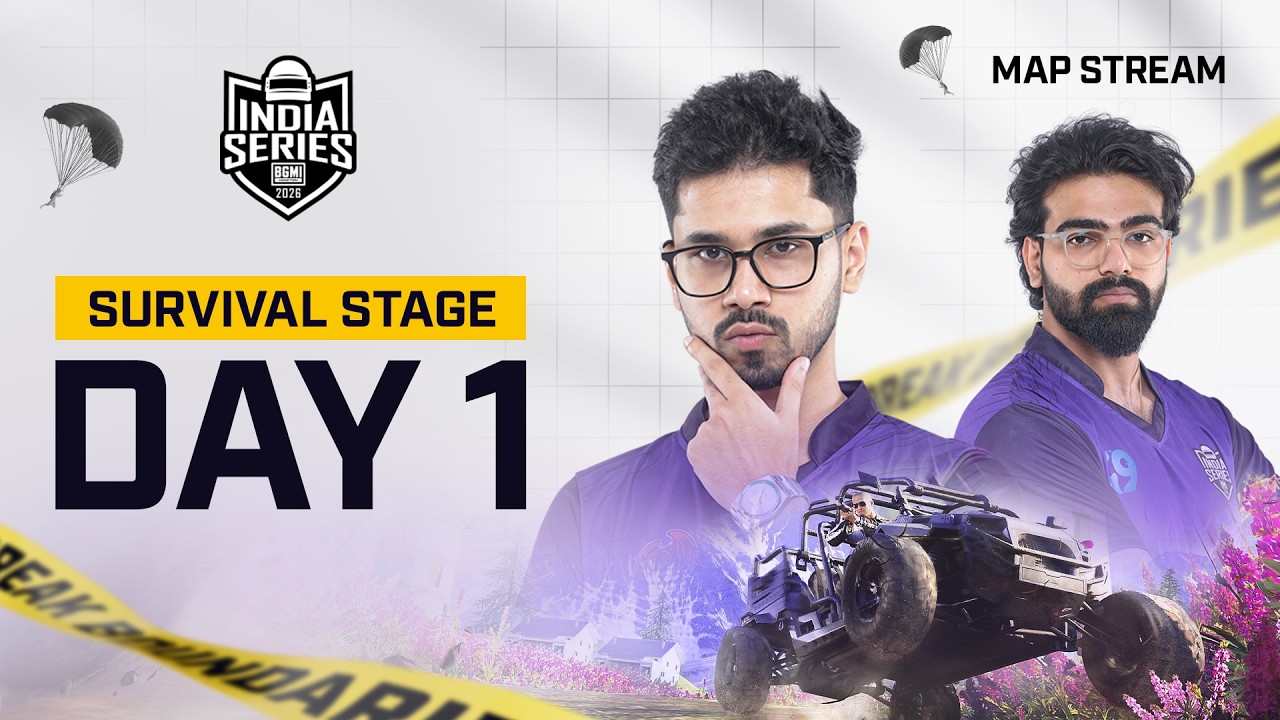 [MAP Stream] BGIS 2026 | SURVIVAL STAGE | Day 1 #BGMILIVE #BGIS