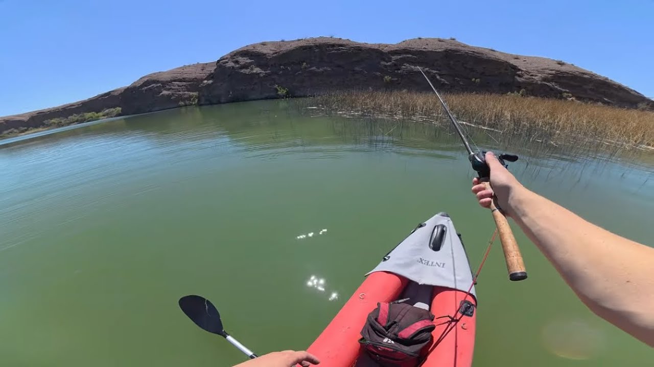 Fishing beautiful Desert Cove for a new PB Kayak Fishing