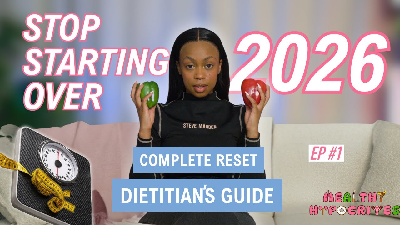 HOW TO SET NEW YEARS RESOLUTIONS THAT WILL STICK! Dietitian's perspective. HEALTHY HYPOCRITES EP 1!