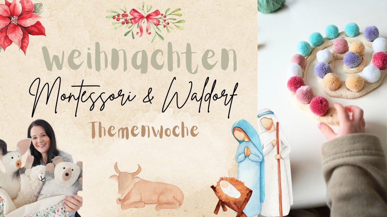WEIHNACHTEN mit KINDERN 🎄 Themenwoche aus dem Lernstall 🦔 Montessori Waldorf 💫