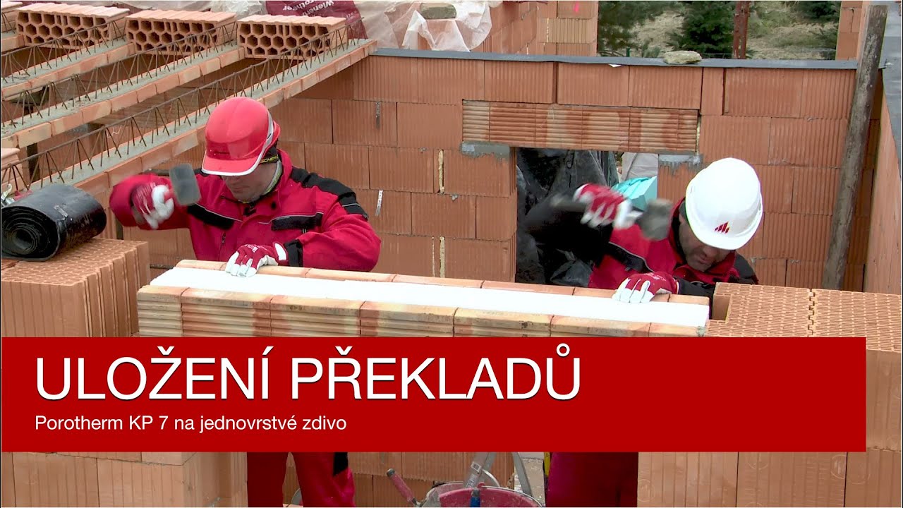 Uložení překladů Porotherm KP 7