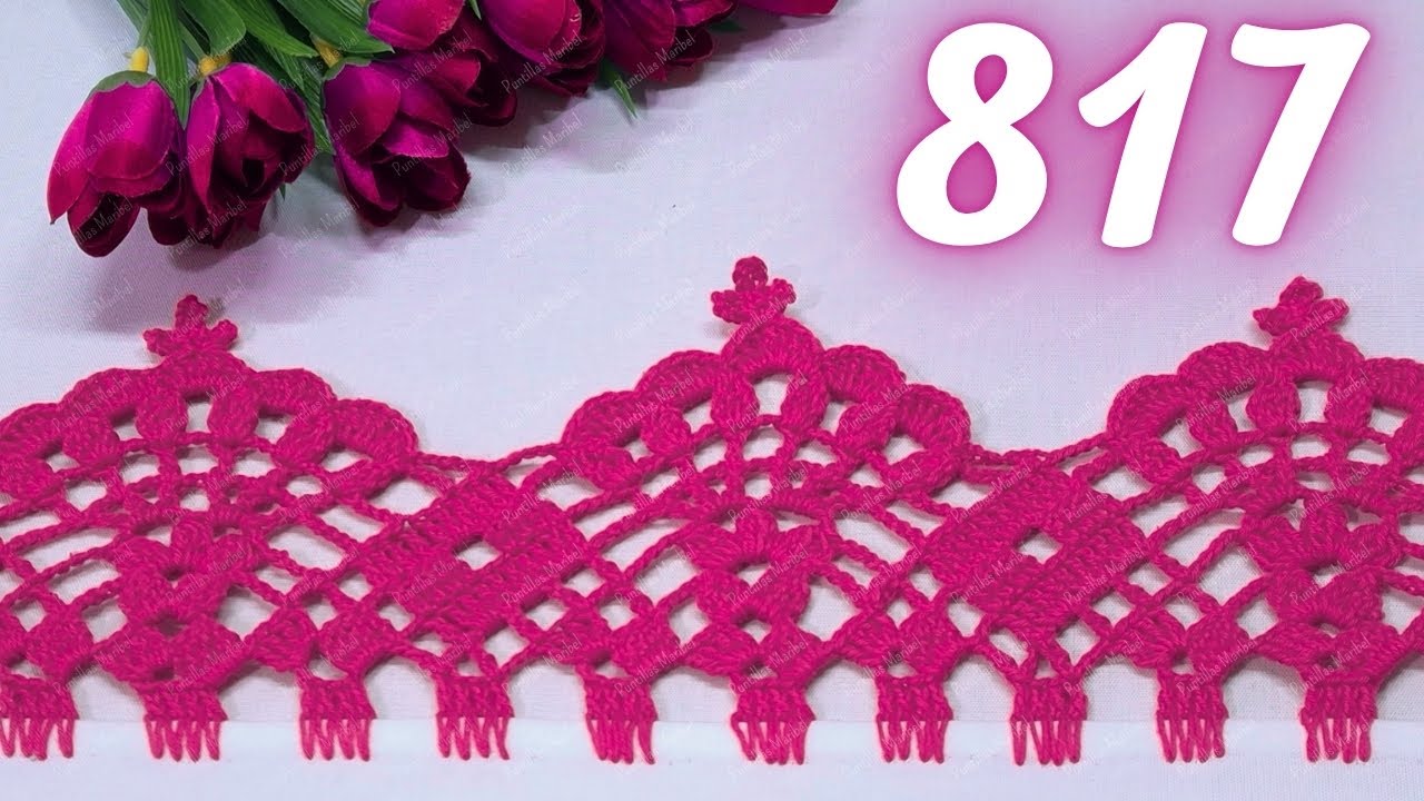 Te encantará esta idea de orilla a vuelta y vuelta para servilletas y manteles 🌺 817