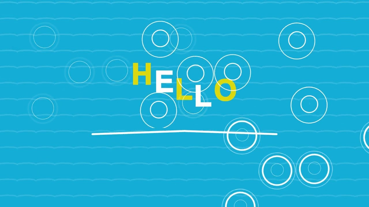 Hello text animation