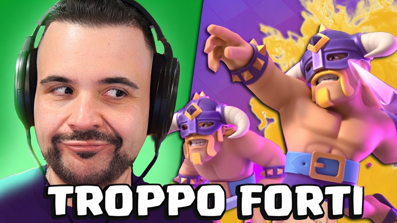 uso i BARBARI SCELTI EVO, sono troppo FORTI! - CLASH ROYALE