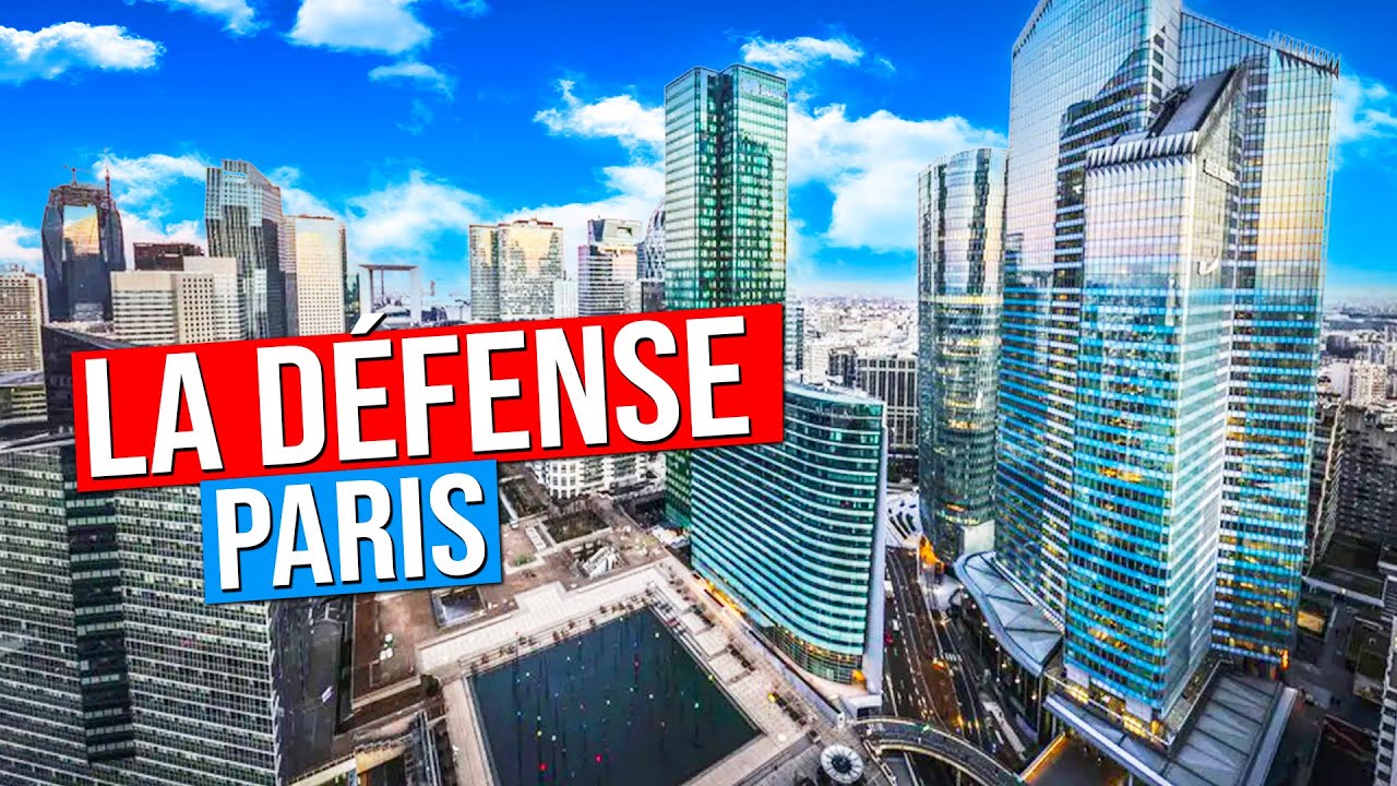 LA DEFENSE Paris in 4K (Tallest skyscrapers and high-rises of Paris)